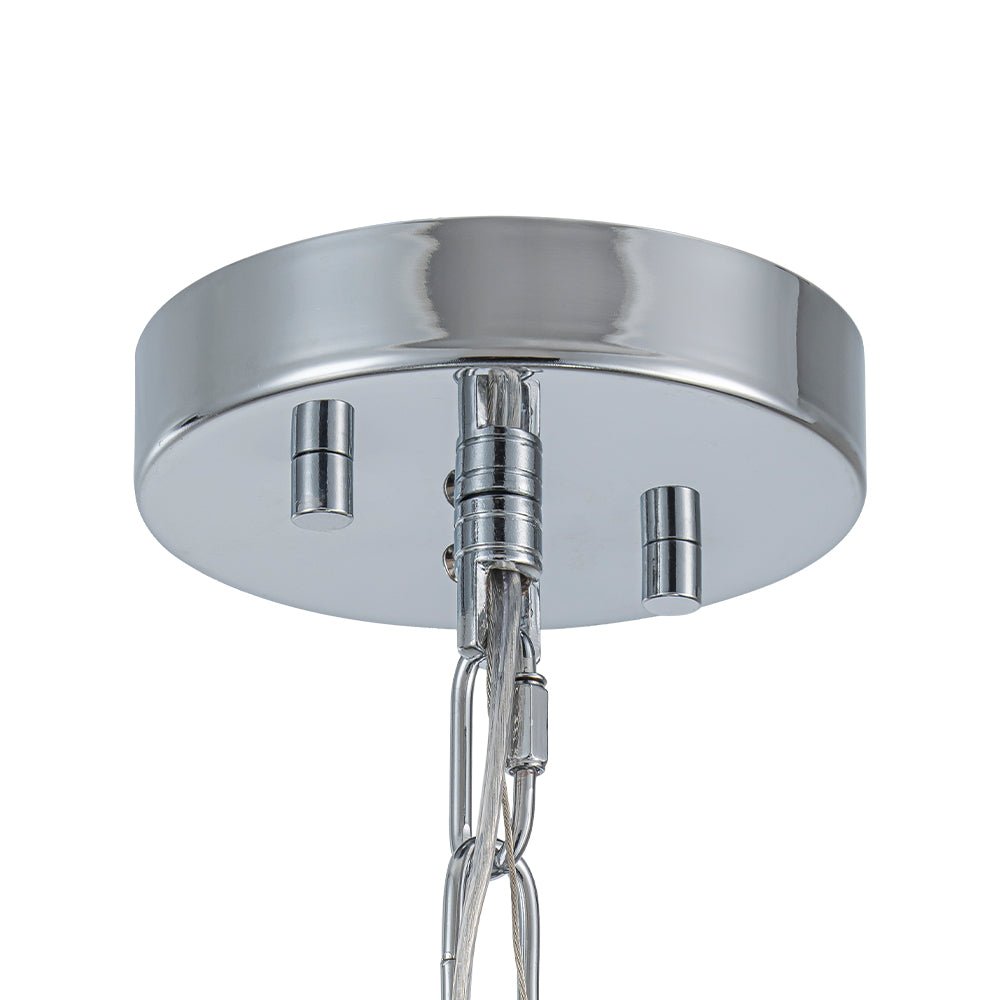 Designer Cluster Glass Globe Metal Dome Pendant Light