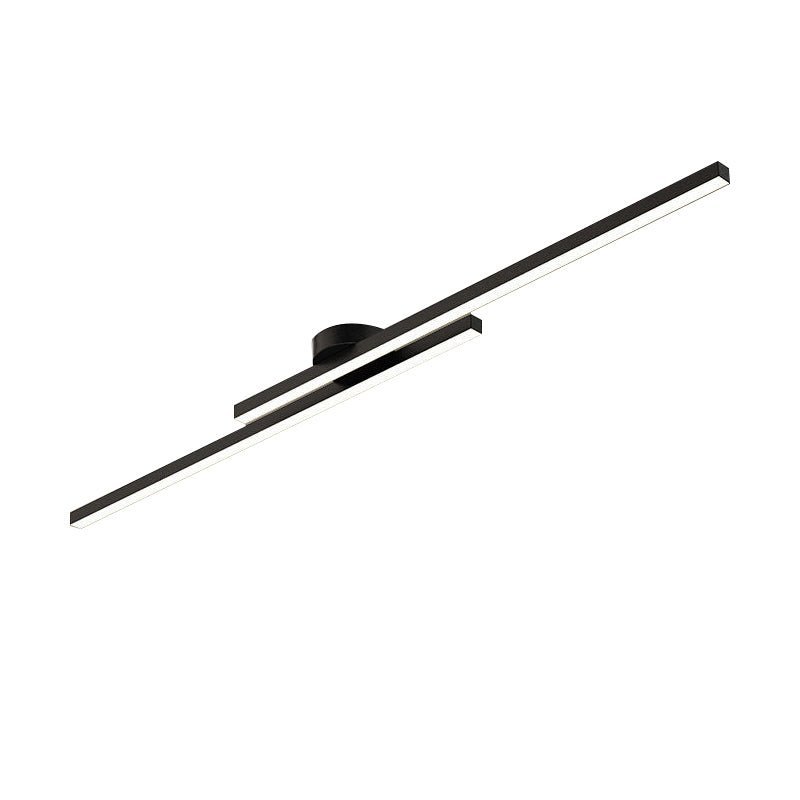 Dimmable 2-Light Long Strip Linear LED Flush Mount