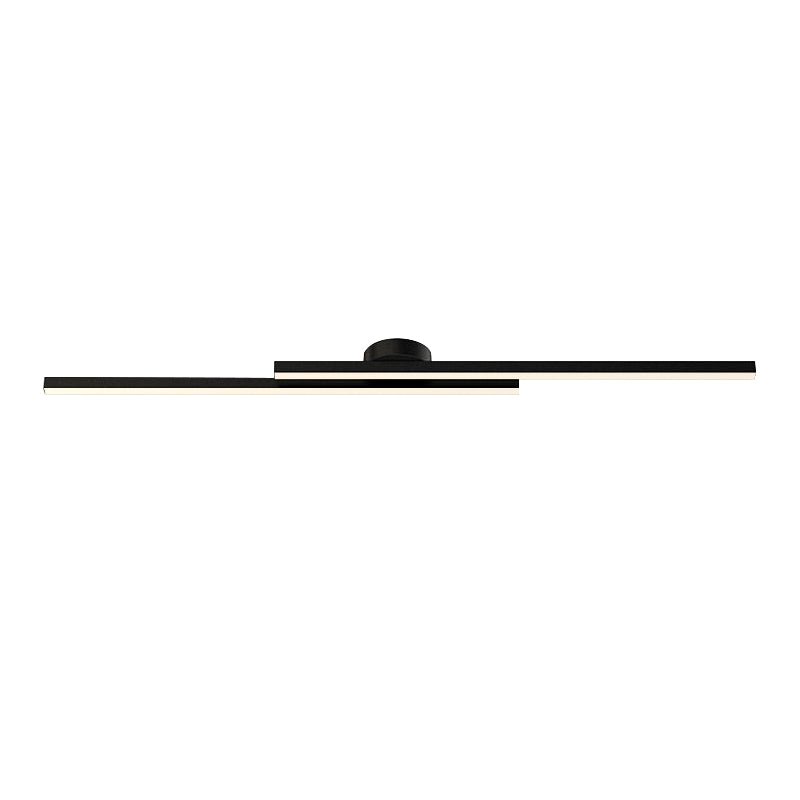 Dimmable 2-Light Long Strip Linear LED Flush Mount