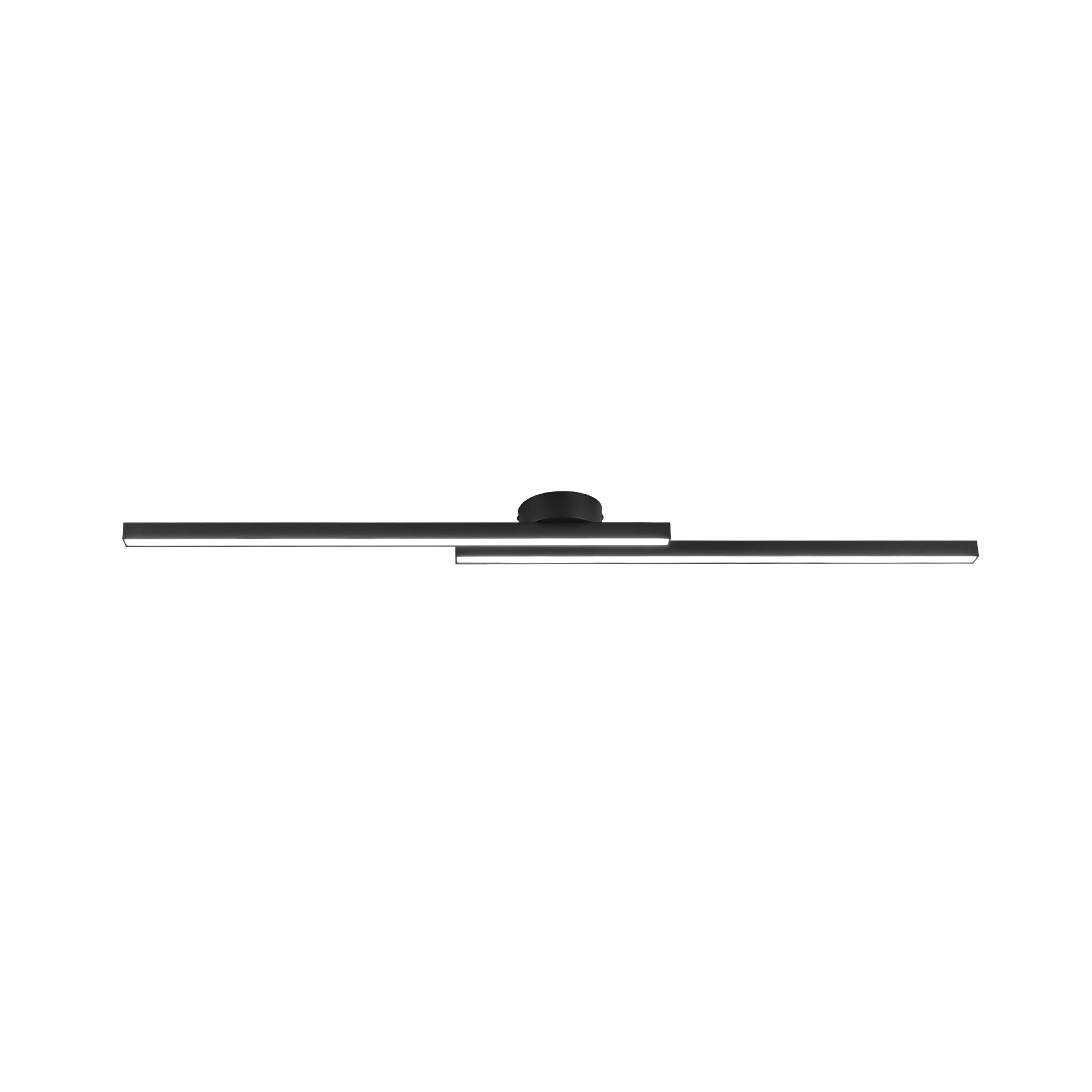 Dimmable 2-Light Long Strip Linear LED Flush Mount