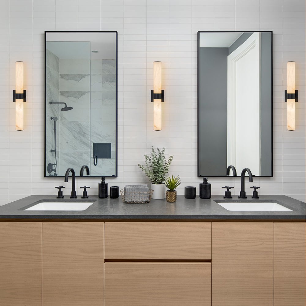 (OpenBox) Dimmable LED Marble Tube Linear Bathroom Wall Sconce