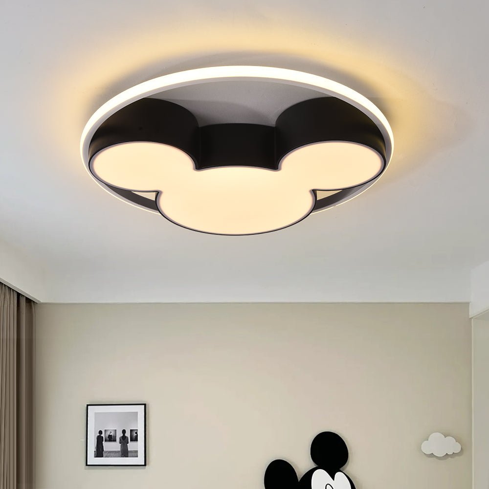 Dimmable Modern Mickey Design LED Flush Ceiling Light