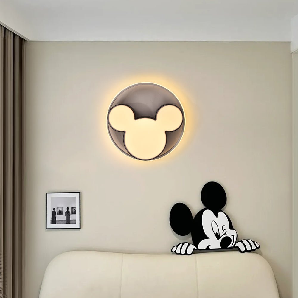 Dimmable Modern Mickey Design LED Flush Ceiling Light