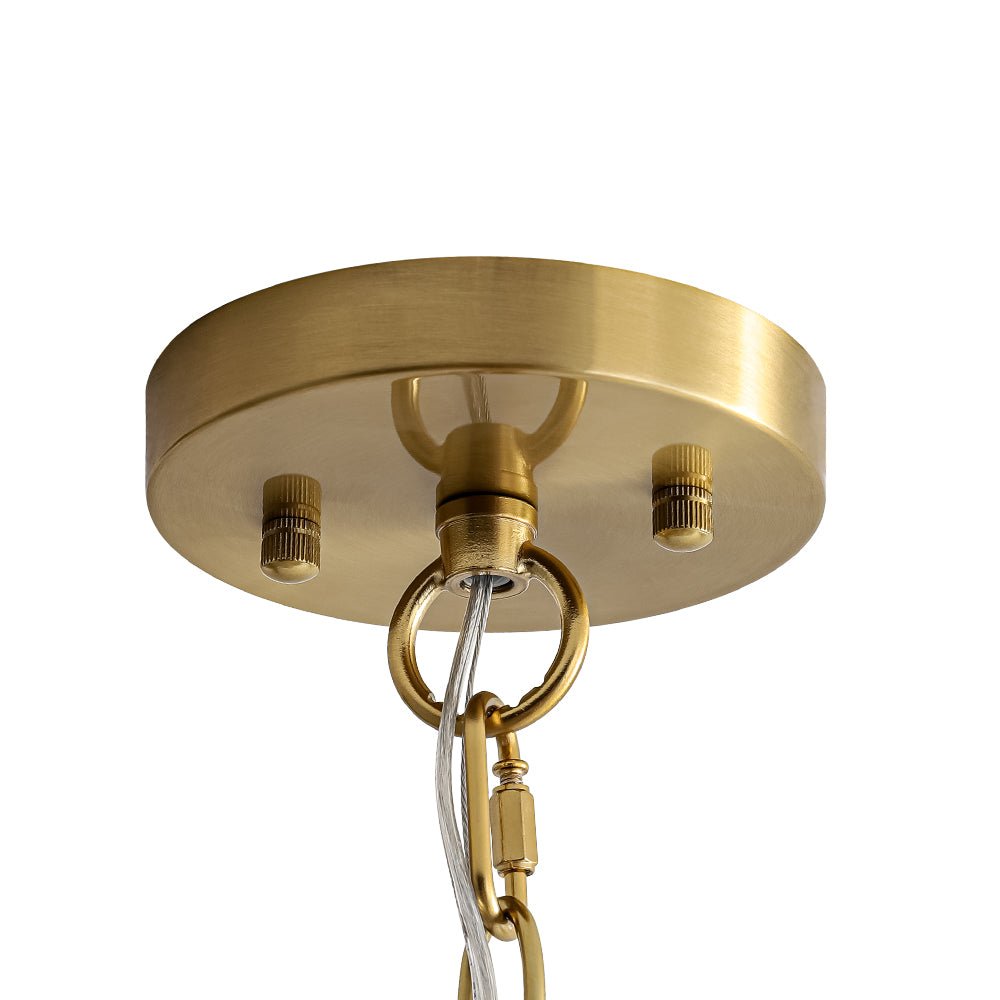 Farmhouse 1-Light Hammered Glass Bell Kitchen Pendant Light
