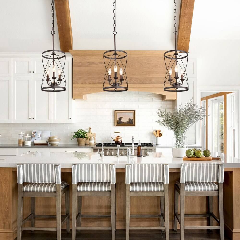 Farmhouse Metal Cylinder Pendant Light