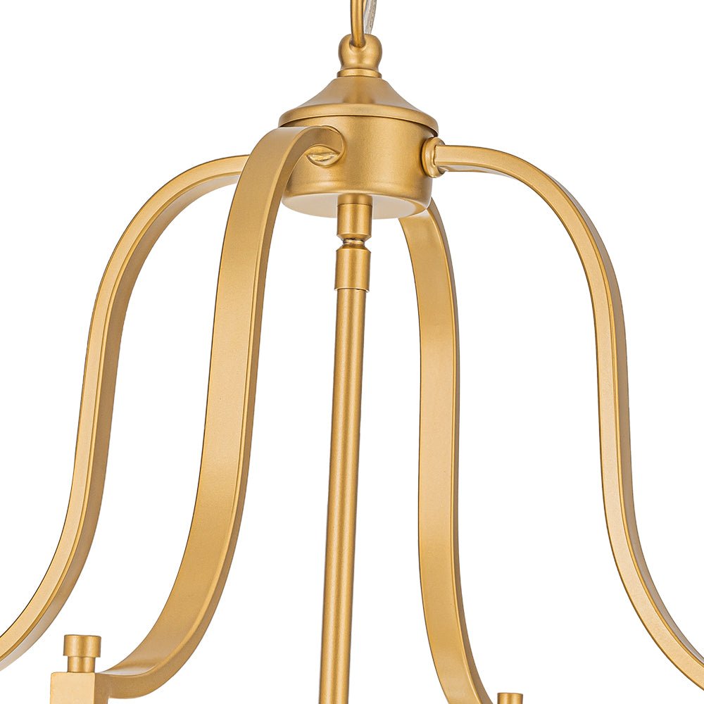 Farmhouse Wide Clear Glass Cylinder Cage Pendant