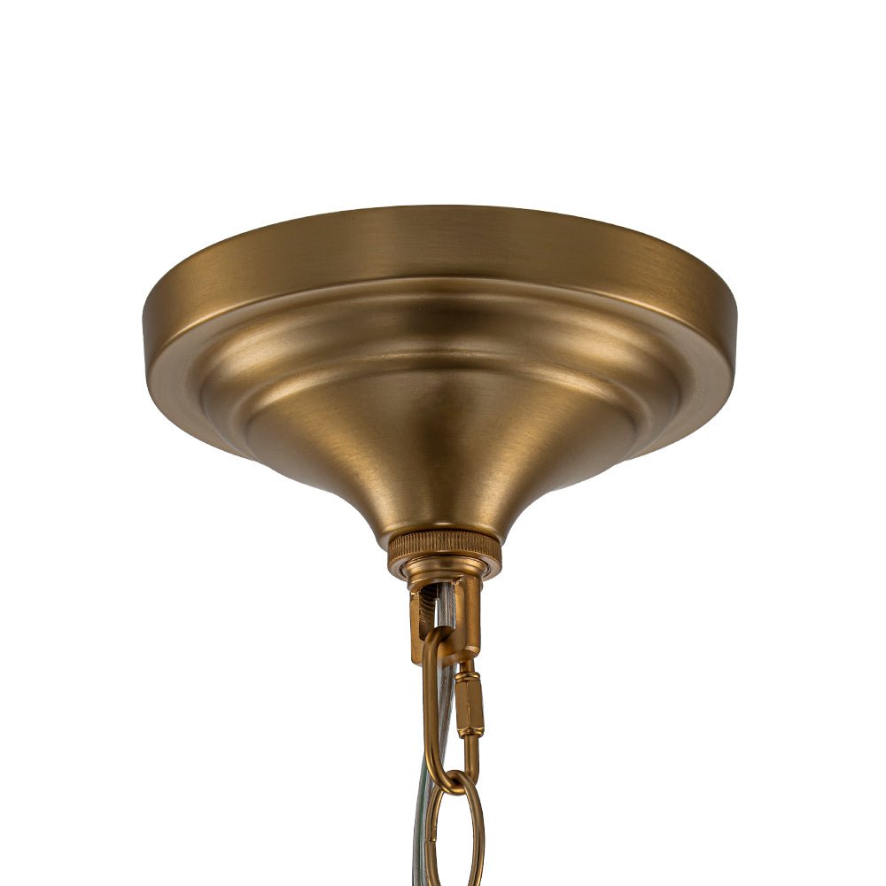 French Farmhouse 1-Light Glass Bell Kitchen Pendant Light