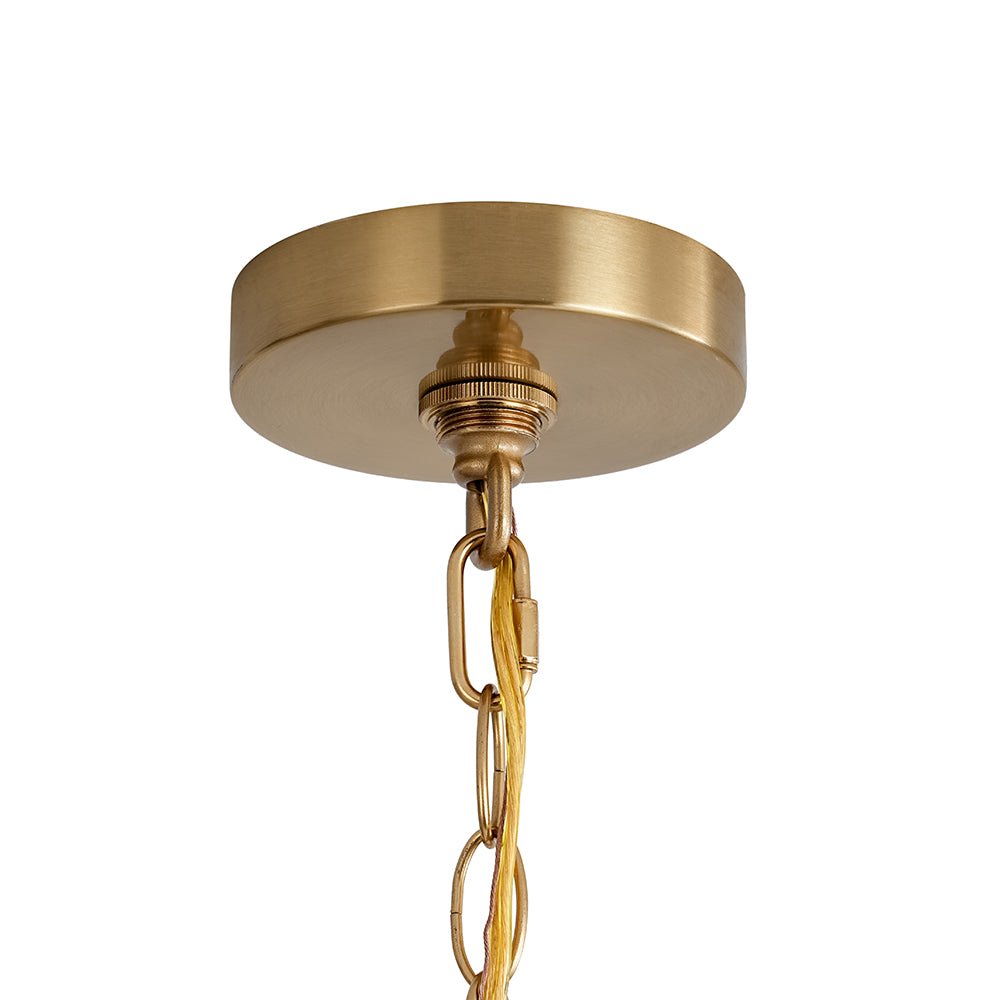 French Modern Iron 8-Light Candle Chandelier