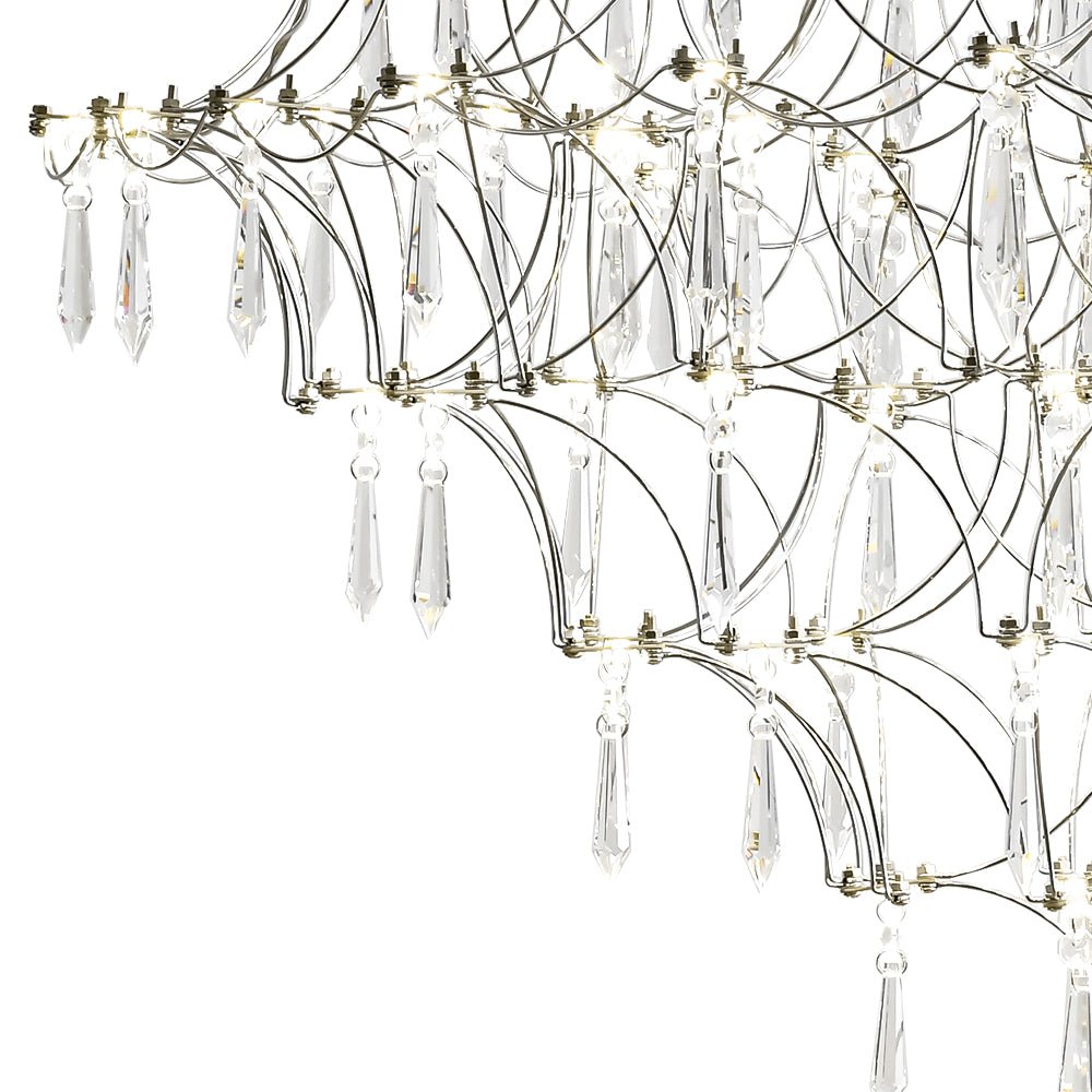 Galaxy Glam Luxury LED Starlight Crystal Chandelier