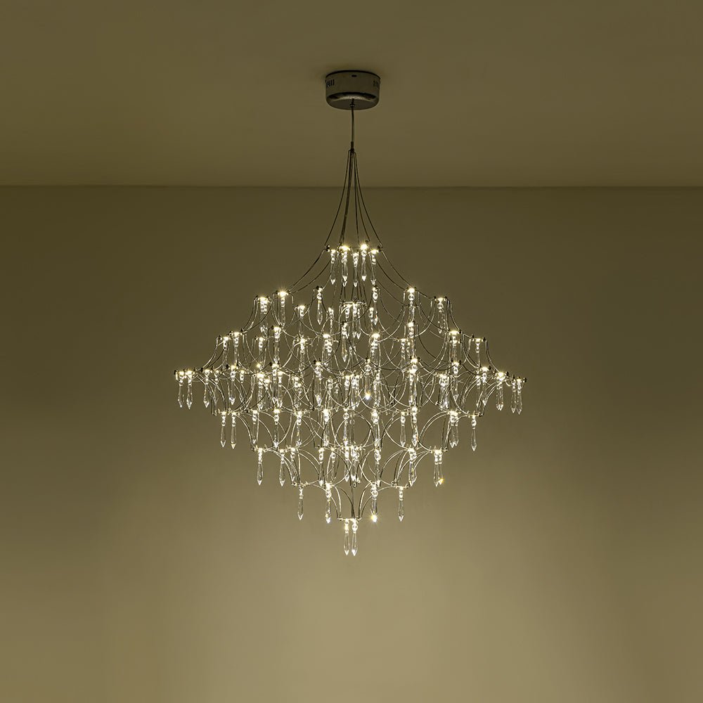 Galaxy Glam Luxury LED Starlight Crystal Chandelier