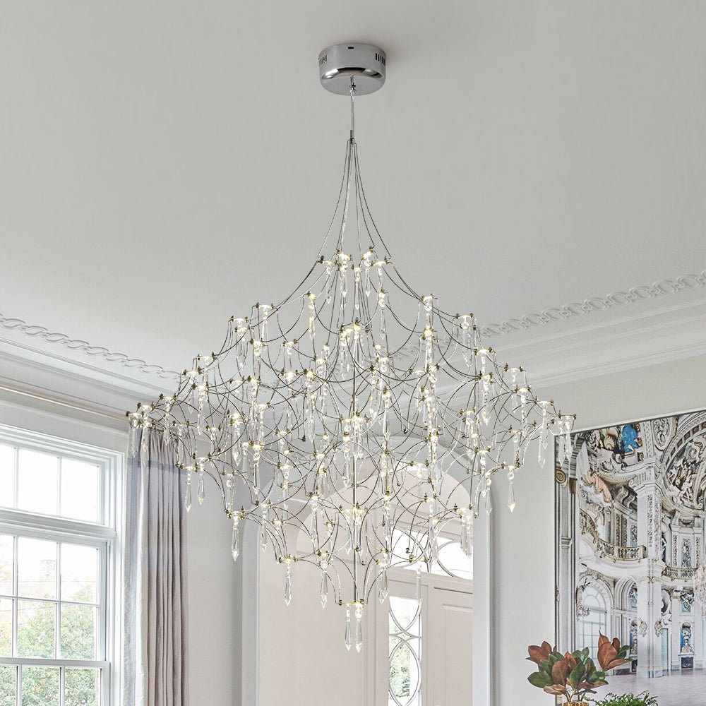 Galaxy Glam Luxury LED Starlight Crystal Chandelier
