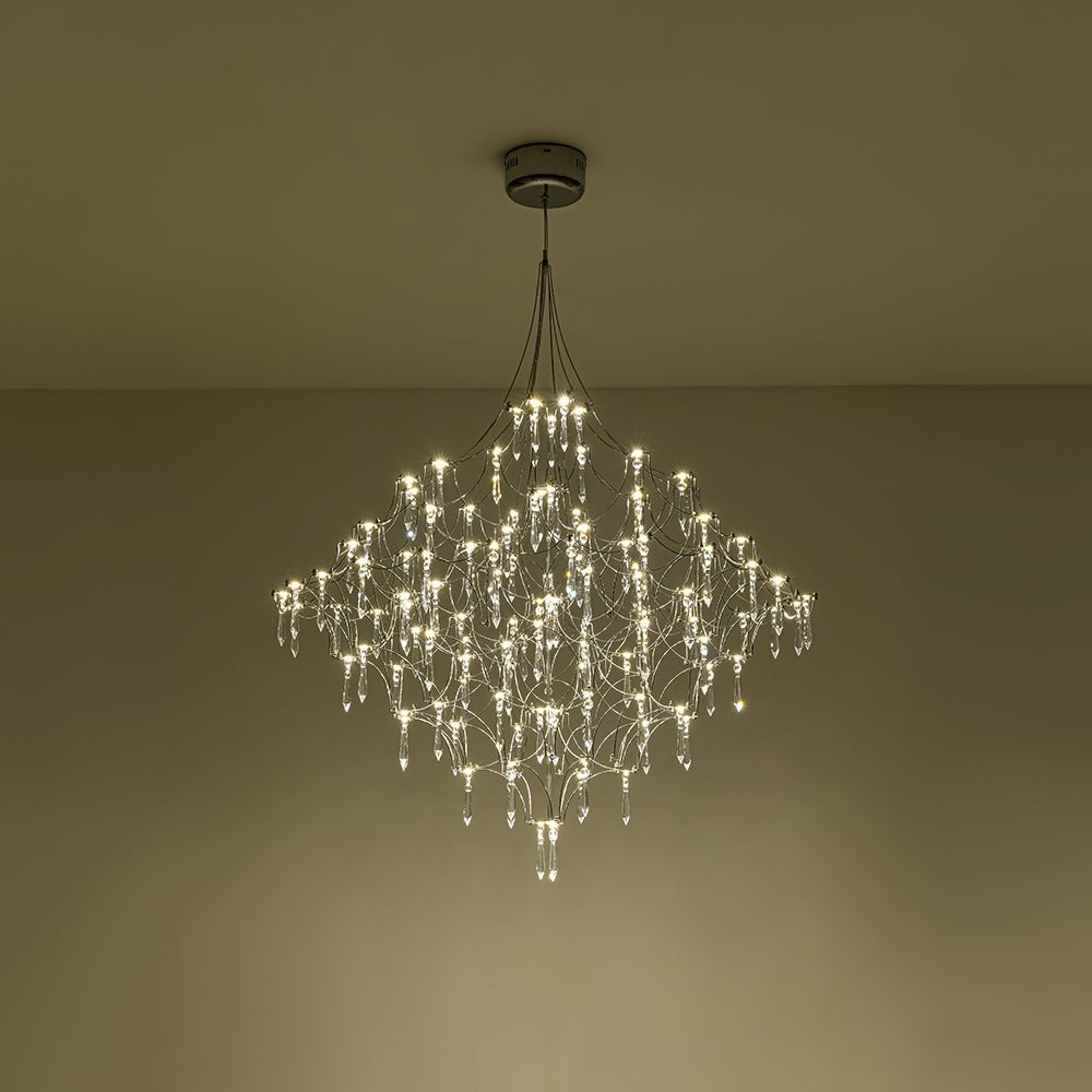 Galaxy Glam Luxury LED Starlight Crystal Chandelier