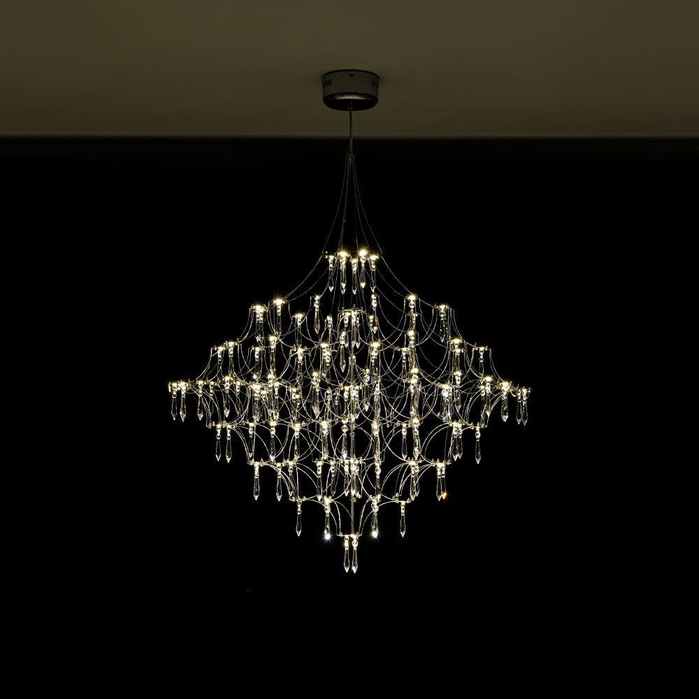 Galaxy Glam Luxury LED Starlight Crystal Chandelier