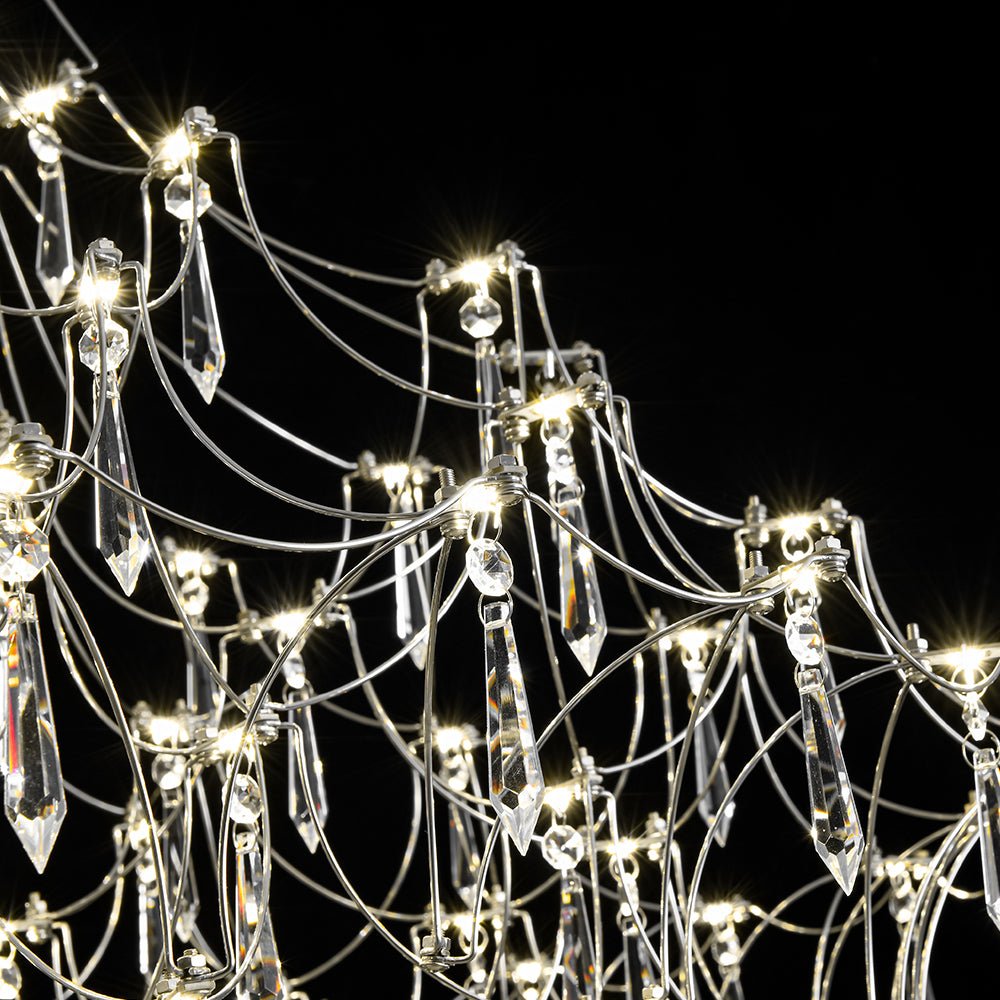 Galaxy Glam Luxury LED Starlight Crystal Chandelier
