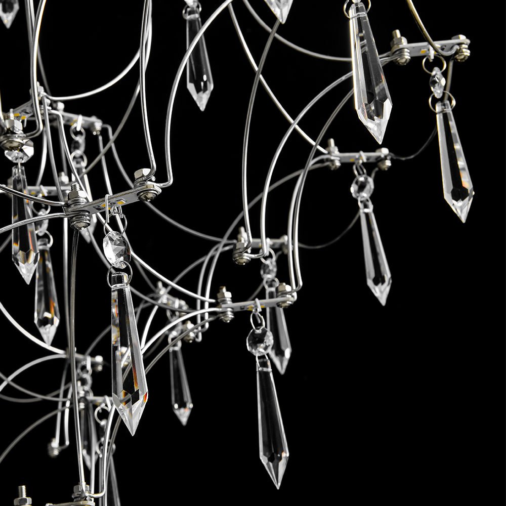 Galaxy Glam Luxury LED Starlight Crystal Chandelier