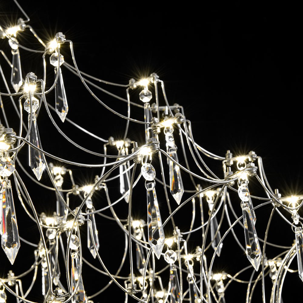 Galaxy Glam Luxury LED Starlight Crystal Chandelier