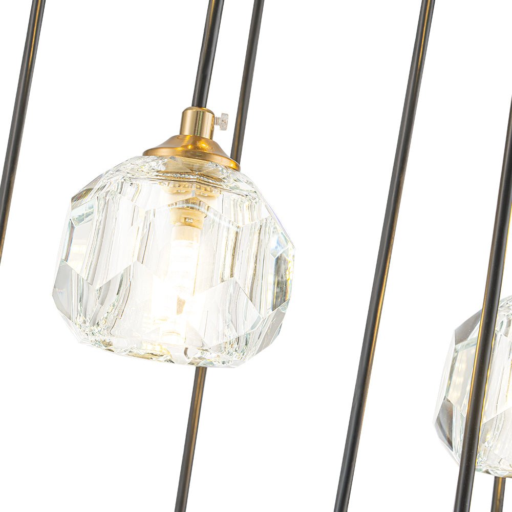 Glam 12-Light Cluster Cutting Crystal Pendant Chandelier