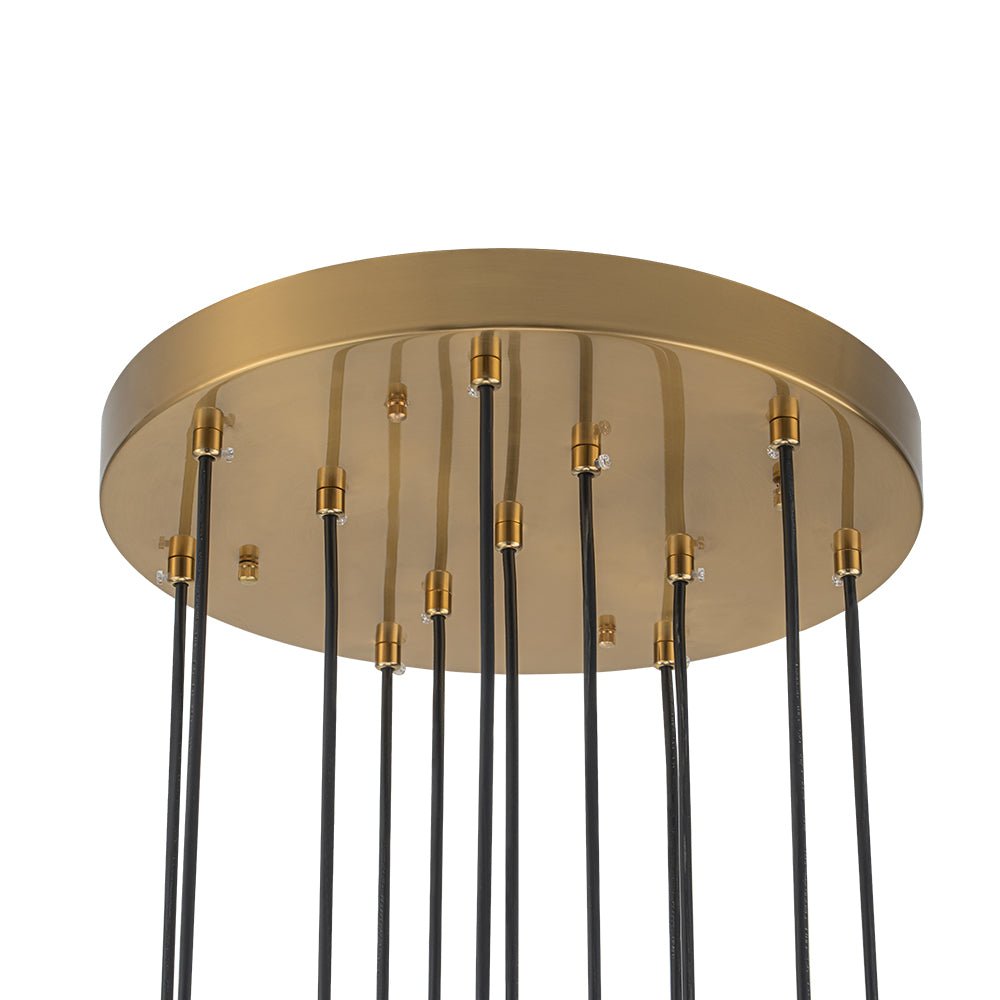 Glam 12-Light Cluster Cutting Crystal Pendant Chandelier