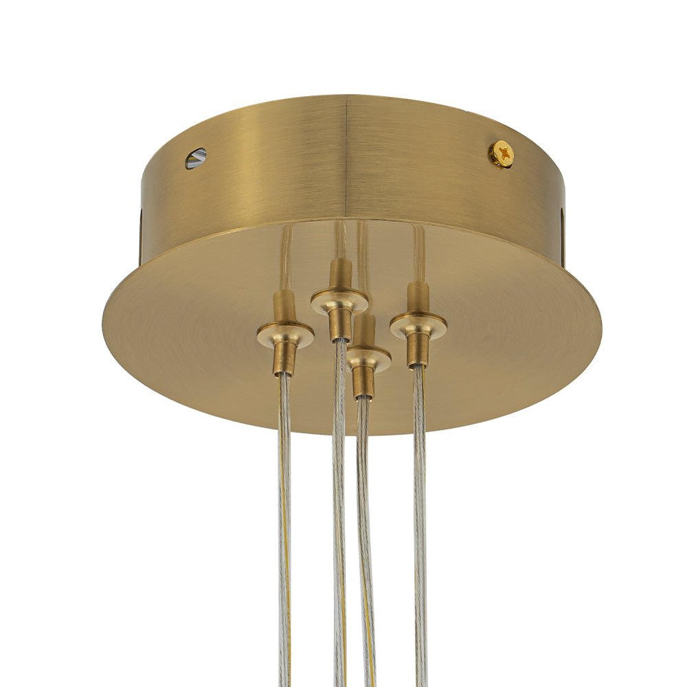Glam Shine Opal Glass Globe Cluster Bubble Chandelier