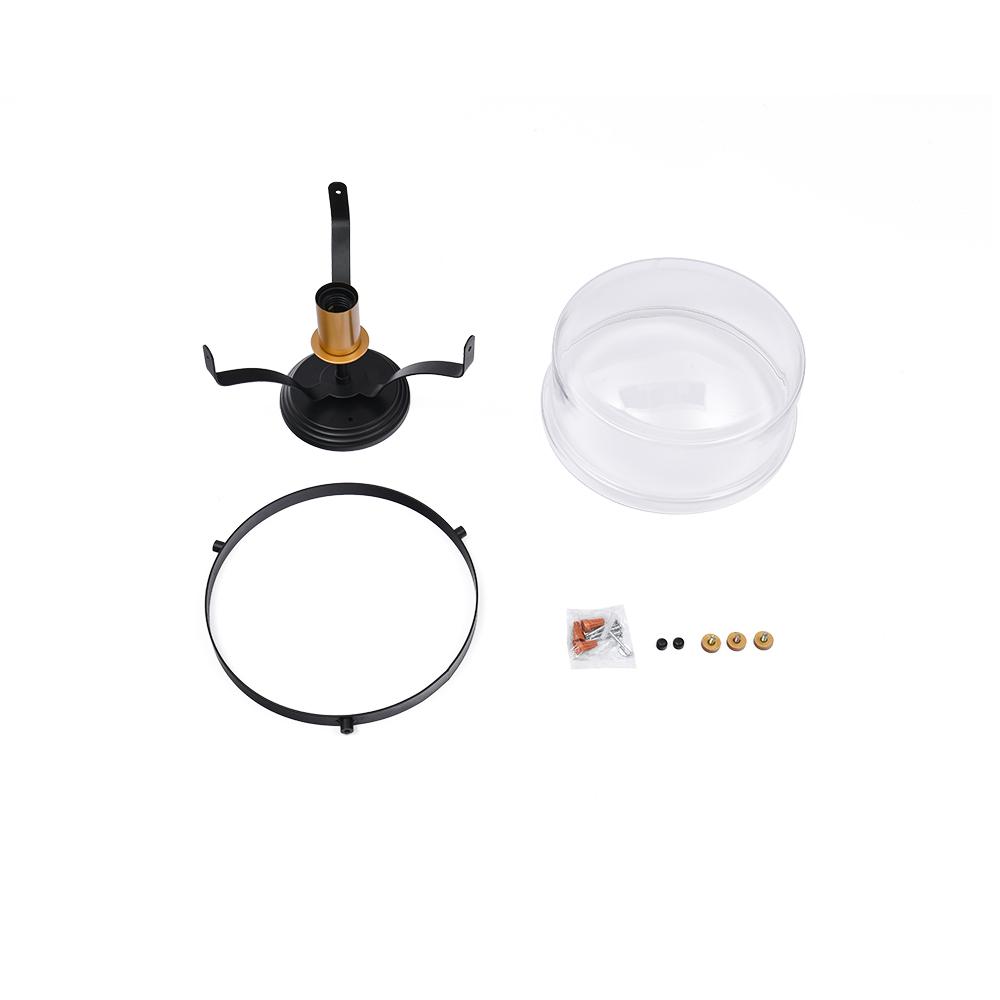 Glass Lantern Semi Flush Mount