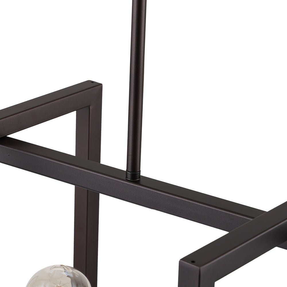 Industrial Farmhouse Rectangular Kitchen Island Pendant