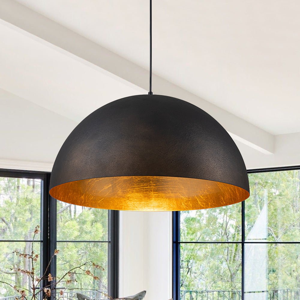 Industrial Oversized Large Metal Dome Pendant Light
