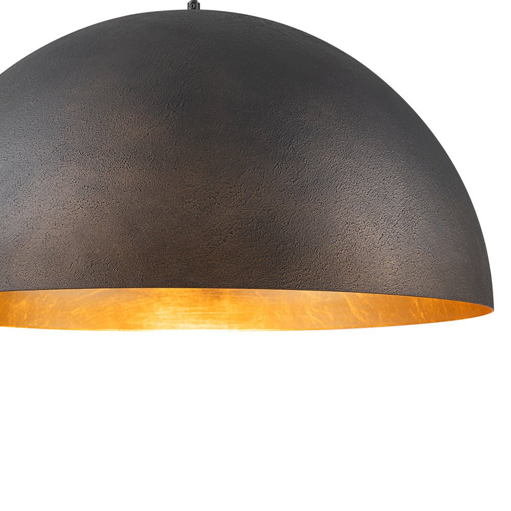 Industrial Oversized Large Metal Dome Pendant Light