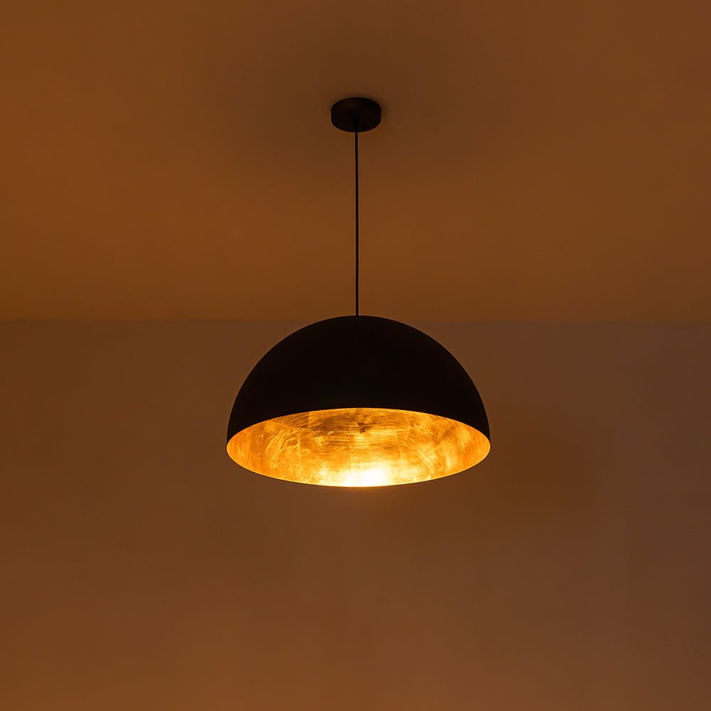 Industrial Oversized Large Metal Dome Pendant Light