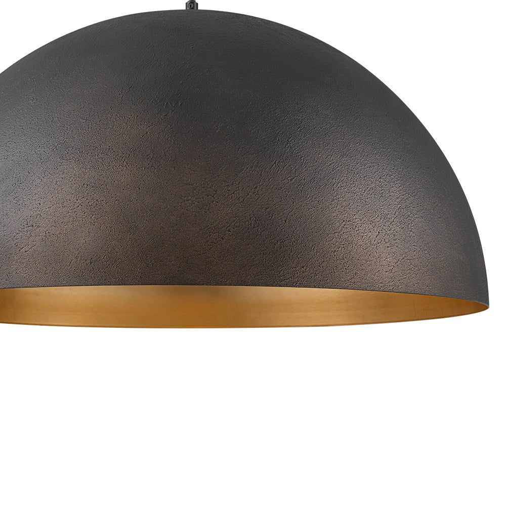 Industrial Oversized Large Metal Dome Pendant Light