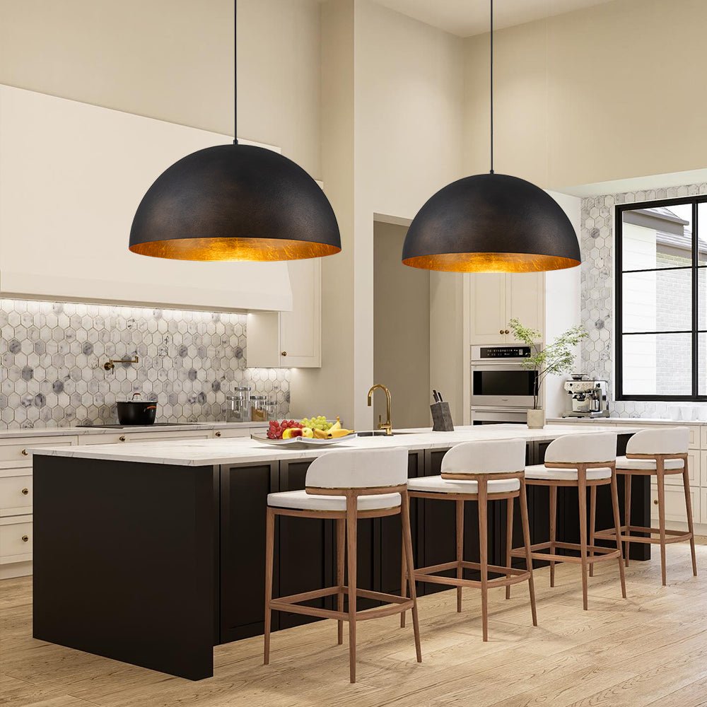 Industrial Oversized Large Metal Dome Pendant Light