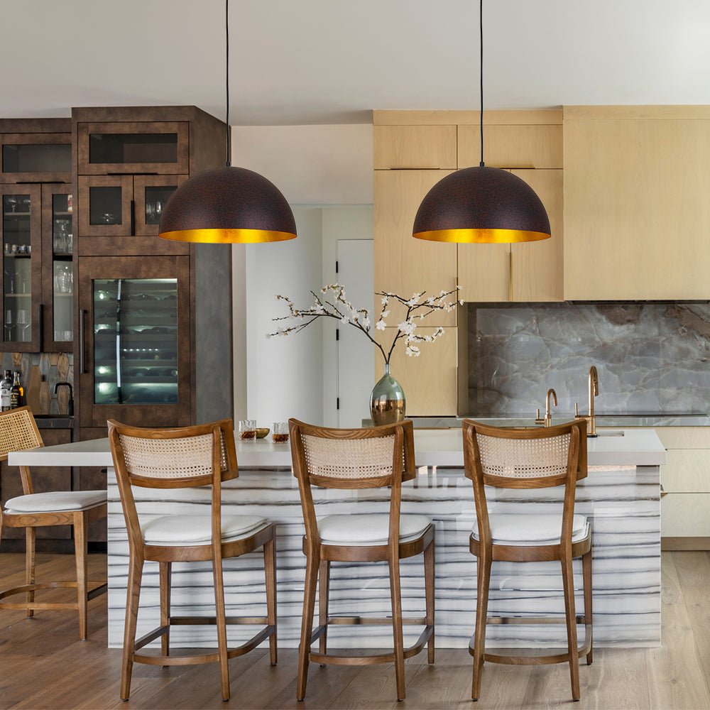 Industrial Oversized Large Metal Dome Pendant Light