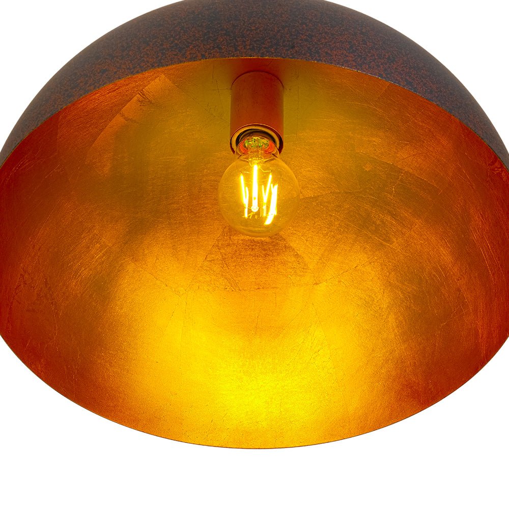 Industrial Oversized Large Metal Dome Pendant Light