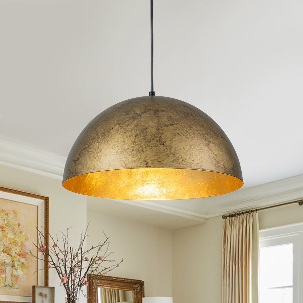 Industrial Oversized Large Metal Dome Pendant Light