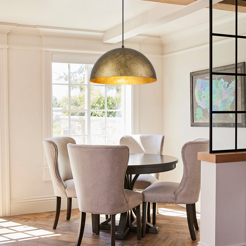 Industrial Oversized Large Metal Dome Pendant Light