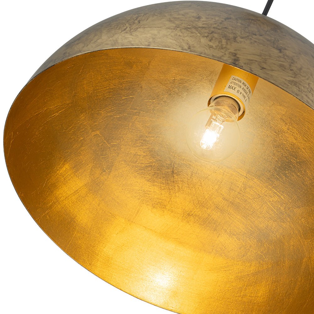 Industrial Oversized Large Metal Dome Pendant Light