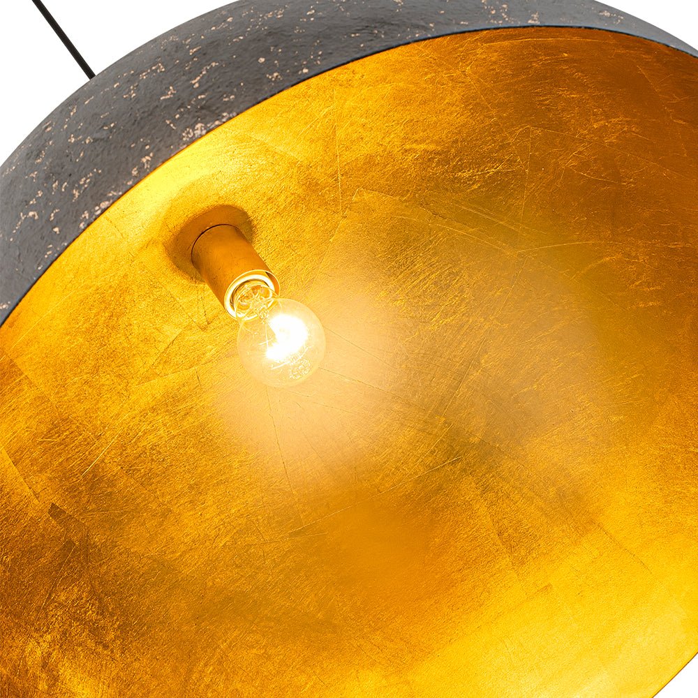 Industrial Oversized Large Metal Dome Pendant Light