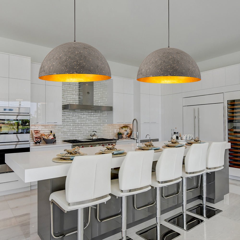 Industrial Oversized Large Metal Dome Pendant Light
