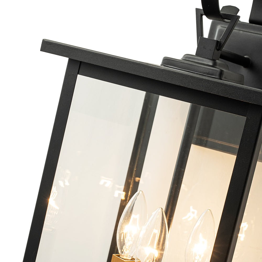 IP23 Farmhouse Square Lantern Outdoor Wall Sconce