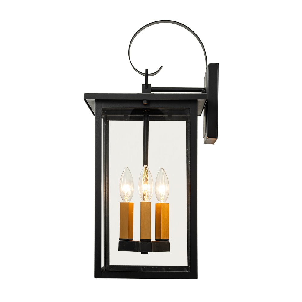 IP23 Farmhouse Square Lantern Outdoor Wall Sconce