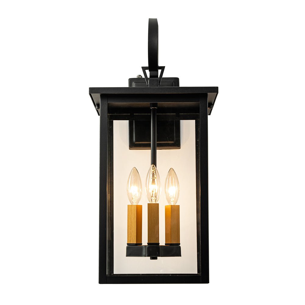 IP23 Farmhouse Square Lantern Outdoor Wall Sconce