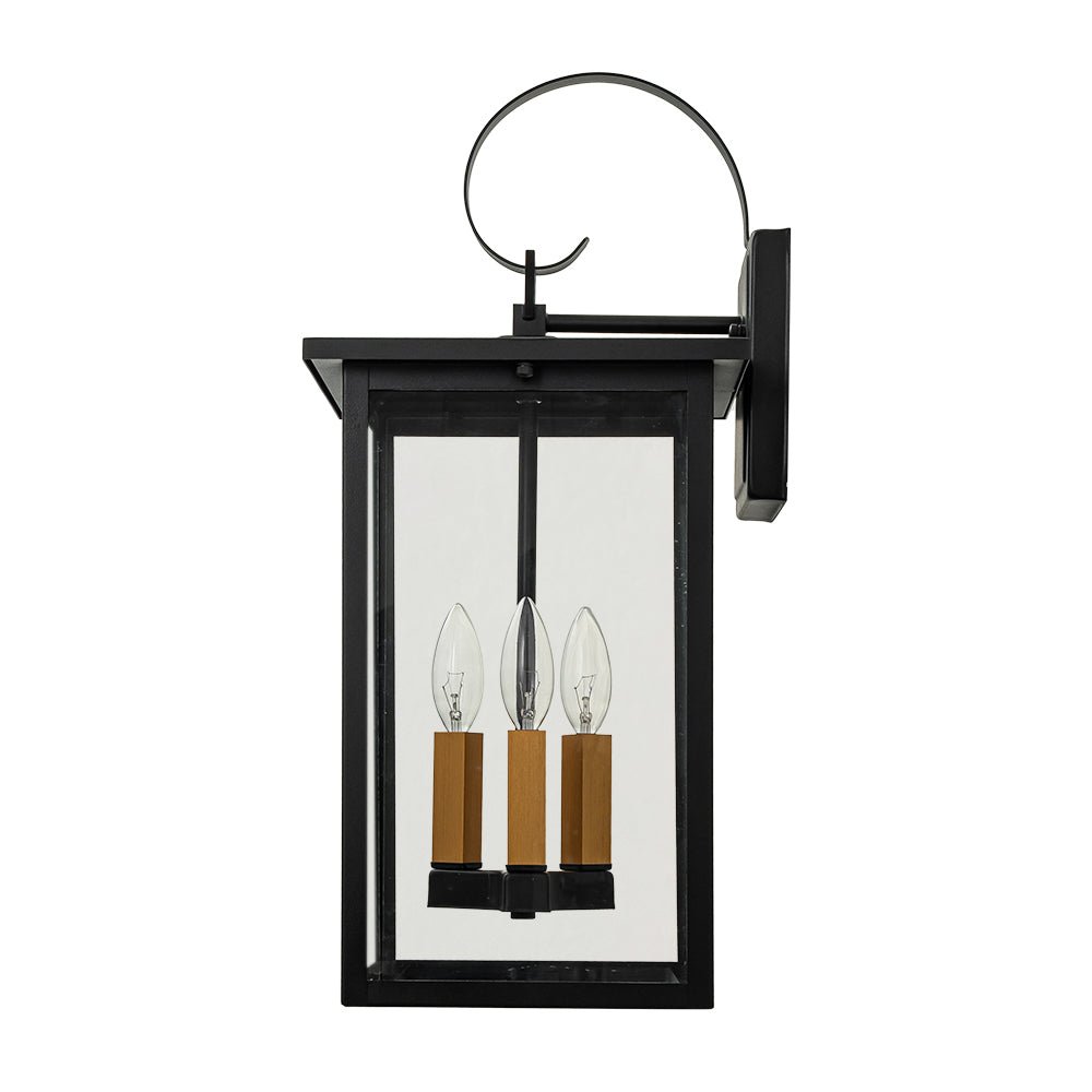 IP23 Farmhouse Square Lantern Outdoor Wall Sconce