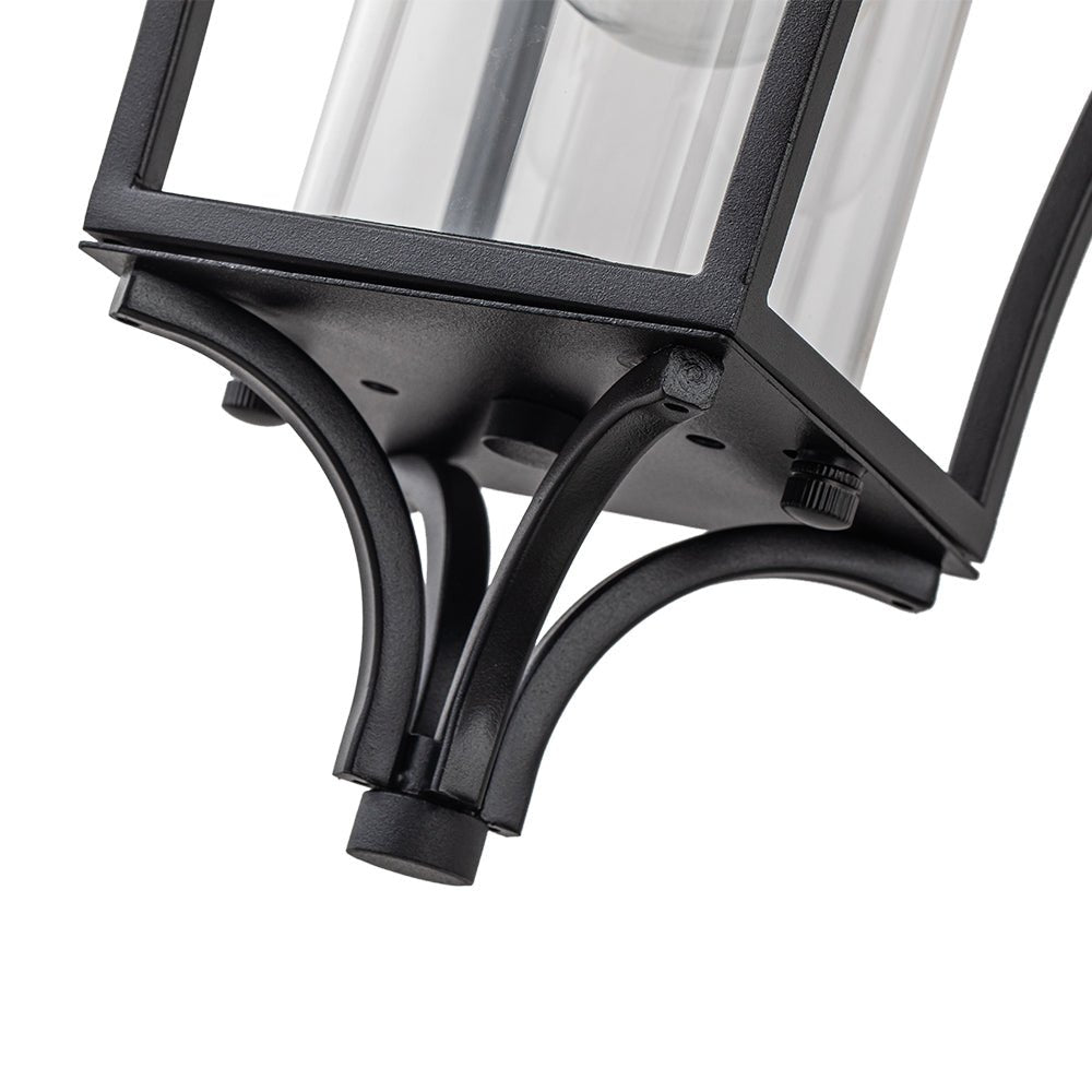 IP44 Black Waterproof 1-Light Lantern Outdoor Wall Sconce