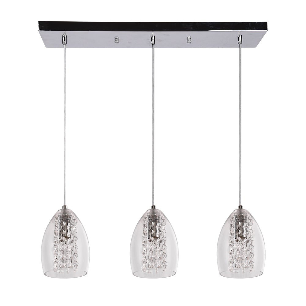 Kitchen Glass Bell Pendant Light