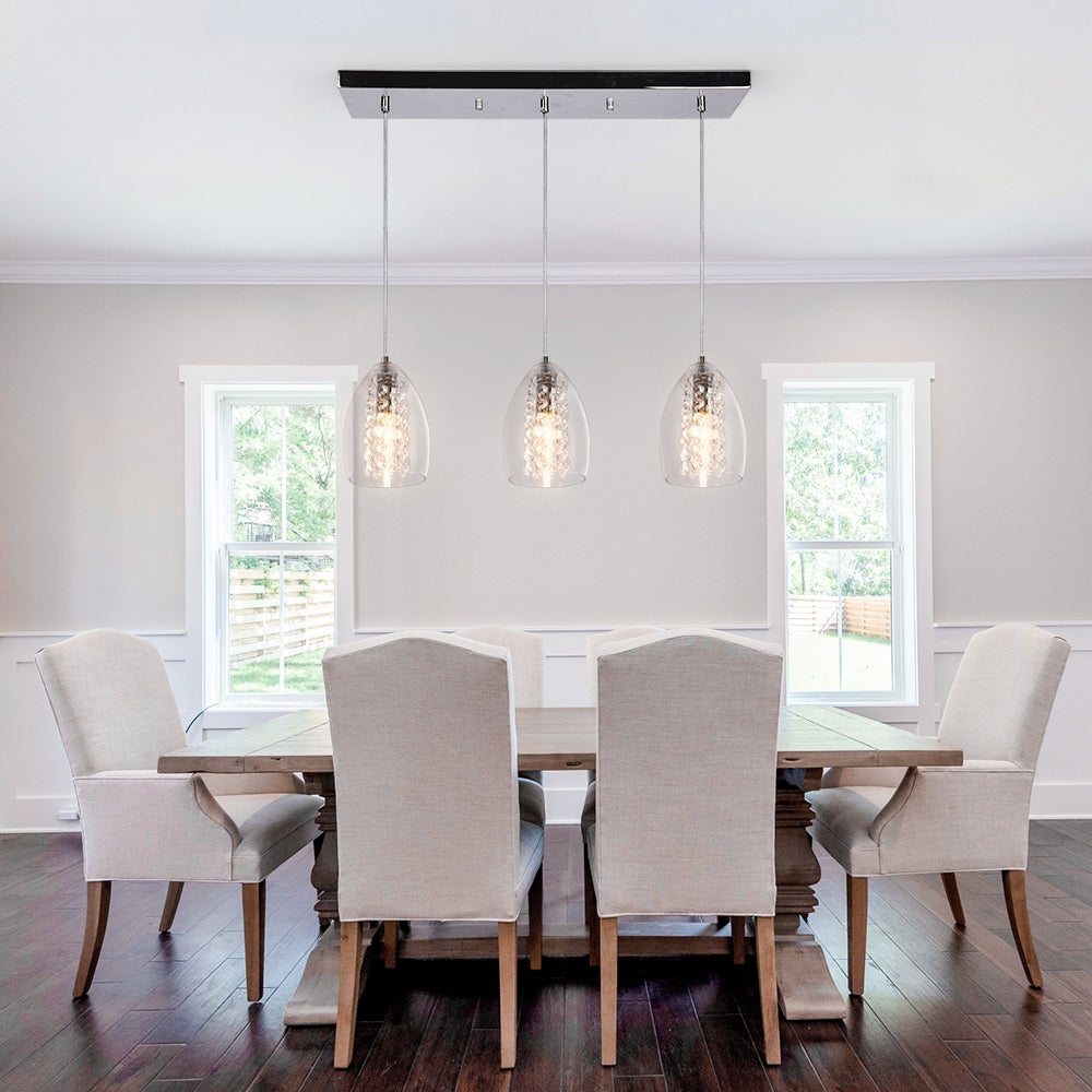 Kitchen Glass Bell Pendant Light