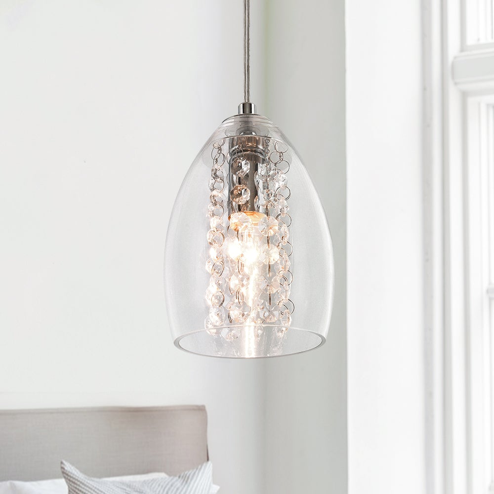 Kitchen Glass Bell Pendant Light
