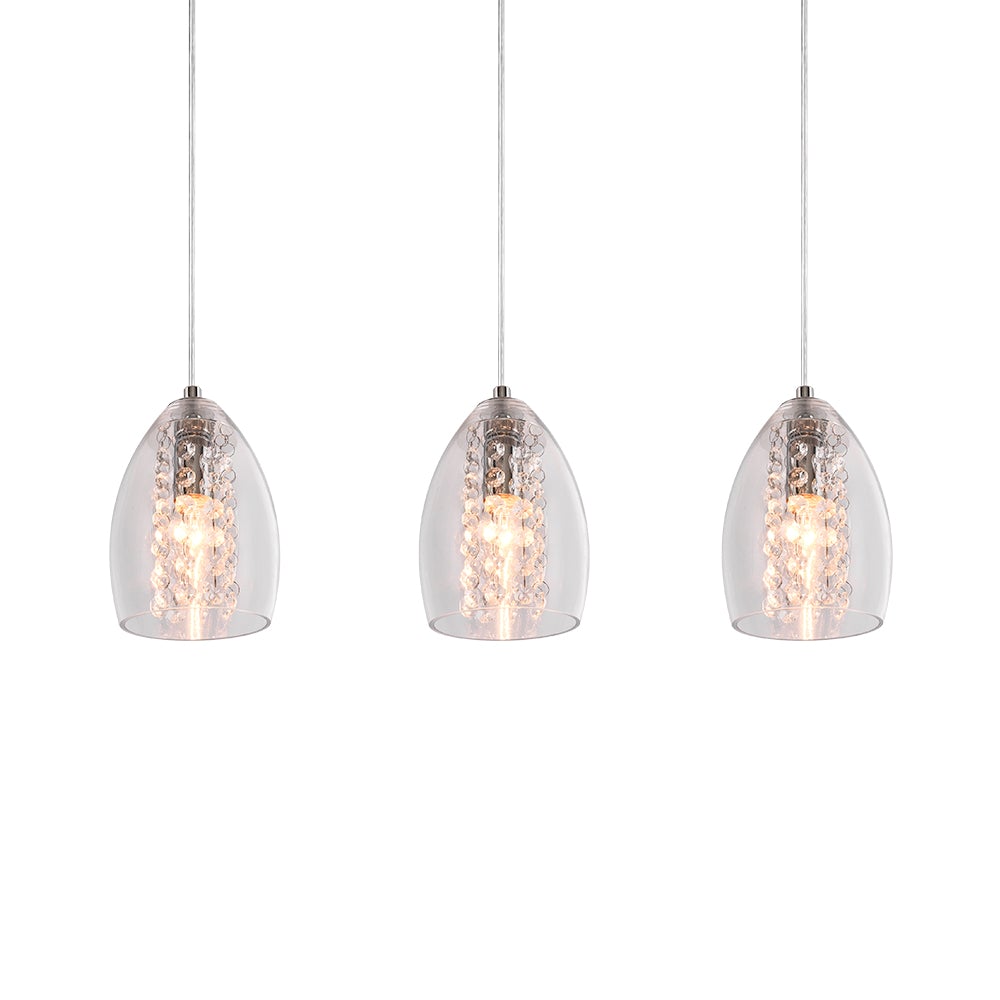 Kitchen Glass Bell Pendant Light