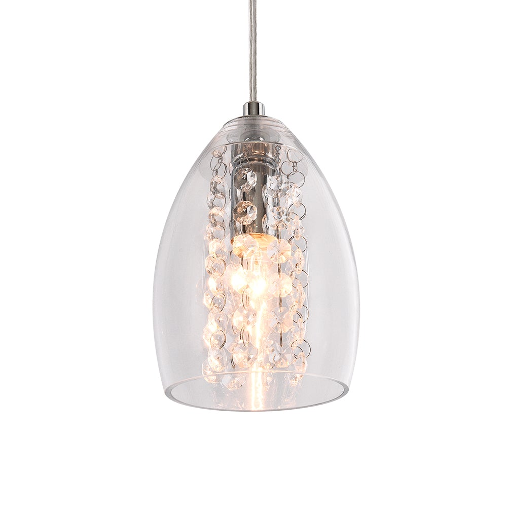 Kitchen Glass Bell Pendant Light