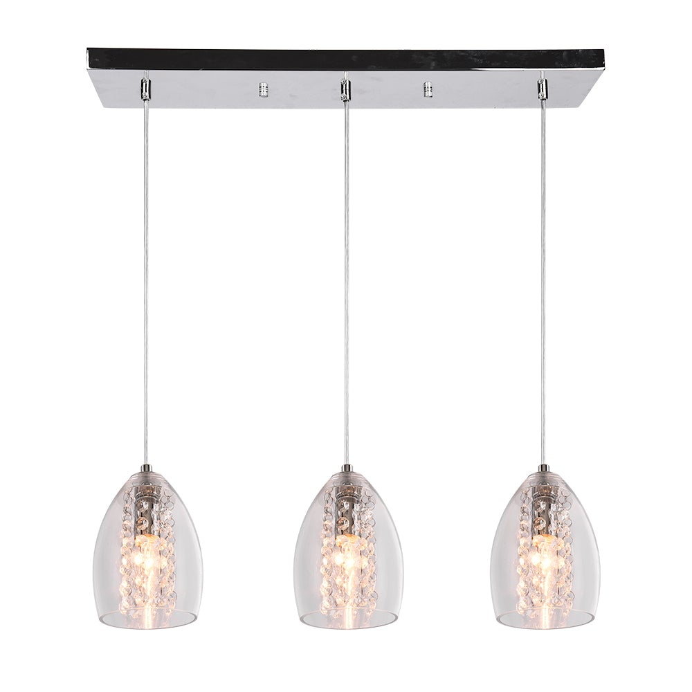 Kitchen Glass Bell Pendant Light