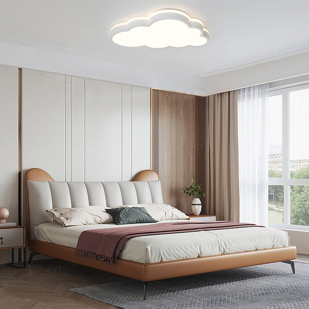 (OpenBox) LED Cloud Light Fixture Dimmable Flush Mount for Kids