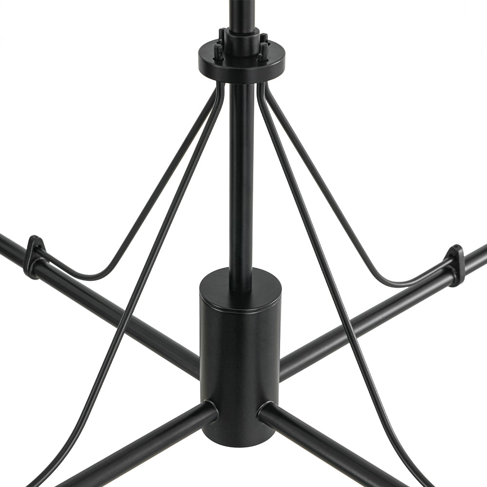 Luxury 4-Light Shine Opal Glass Globe Sputnik Chandelier